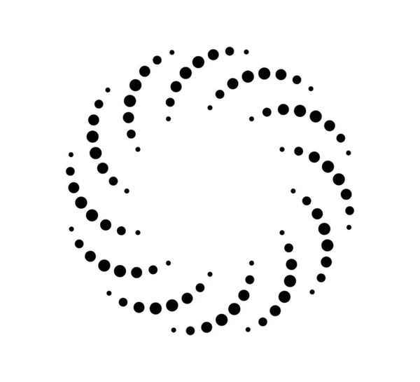 点径向圆线 圆形辐射速度几何线 太阳的光芒符号 摘要半色调条纹设计元件 运动线 在白色背景上孤立的向量图 — 图库矢量图片