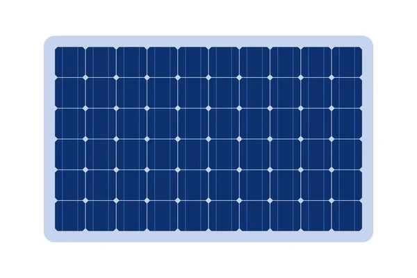 Modulo Griglia Pannello Solare Batteria Elettrica Sun Power Schema Delle — Vettoriale Stock