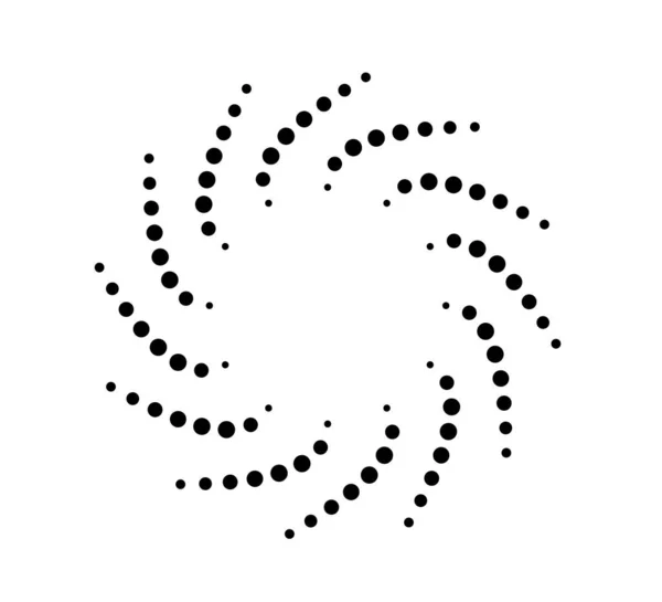 Dot Radial Circle Lines Líneas Geométricas Circulares Velocidad Radiante Sol — Vector de stock