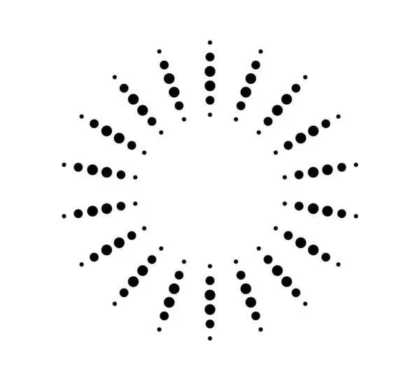 Tracer Des Lignes Cercle Radial Lignes Géométriques Vitesse Rayonnement Circulaires — Image vectorielle