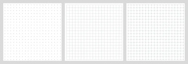 Dotted Και Τετράγωνο Σημειωματάριο Πλέγμα Αδιάλειπτη Μοτίβο Για Ημερολόγιο Σφαίρα — Διανυσματικό Αρχείο