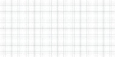 Milimetre grafik kâğıt ızgarası pürüzsüz desen. Soyut geometrik kare arkaplan. Okul için çizgi modeli, teknik mühendislik ölçeği. Beyaz arkaplanda vektör illüstrasyonu.