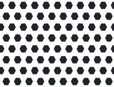 Soccer and football seamless pattern. Sport ball texture. Football background. Black and white pattern with soccer geometric hexagons. Vector illustration on white background.