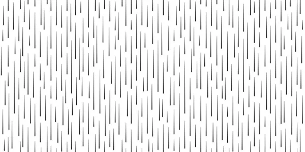 大雨无缝模式 抽象下降几何图案 下雨天的质地 抛掷的垂直线 白色背景的矢量说明 — 图库矢量图片