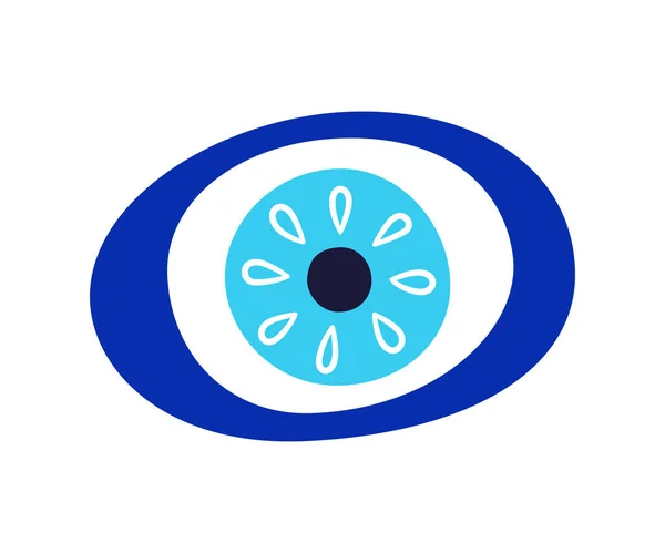 Икона Талисмана Дурного Глаза Символ Турецкого Греческого Глаза Греческий Этнический — стоковый вектор