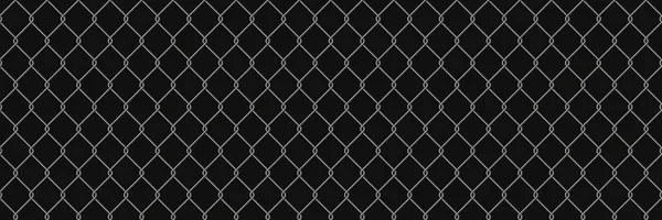 Realistische Rabitz Maschendrahtzaun Nahtlose Muster Stahlgitter Mit Rautenform Metallgitterzaun Hintergrund — Stockvektor