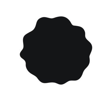 Doodle dalgası eğrisi çerçeve etrafında. El çizimi dalgalı daire sınırı. Karalama fırçası daire şeklinde çerçeve çizdi. Vektör illüstrasyonu beyaz arkaplanda izole edildi.