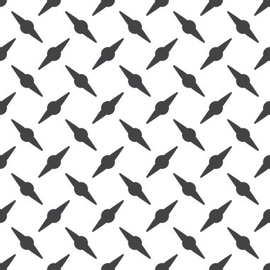 Elmas, metal, pürüzsüz desen. Elmas yapısı. Metal inşaat arka planı. Geometrik çapraz taban paslanmaz. Vektör illüstrasyonu beyaz arkaplanda izole edildi.