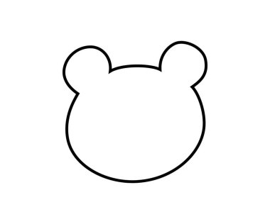 Sevimli karalama ayısı şekli. Günlük kurşun çıkartması. Günlük planlama çerçevesi. Elle çizilmiş organik leke. Doodle Bear konuşma balonu. Kız not defteri. Vektör illüstrasyonu beyaz arkaplanda izole edildi.