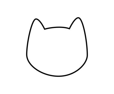 Şirin çizgili kedi şekli. Günlük kurşun çıkartması. Günlük planlama çerçevesi. Elle çizilmiş organik leke. Doodle kedisi konuşma balonu. Kız not defteri. Vektör illüstrasyonu beyaz arkaplanda izole edildi.