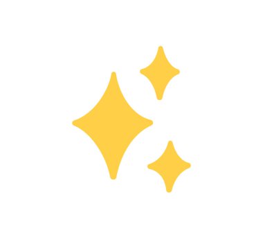 Kıvılcımlar parıldayan yıldız ikonu. Sarı el çizilmiş parlak yıldız patlama sembolü. Sihirli çizim göz kırp. Doodle kıvılcımlı şekil simgesi. Beyaz arkaplanda vektör illüstrasyonu.