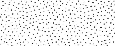 Boya kalemi, noktasız desen. Güzel karalama polkadot dokusu. El çizimi tebeşir karalaması yuvarlak şekil arkaplan. Yavru çocuklar kusursuz kalıplar. Vektör illüstrasyonu beyaz arkaplanda izole edildi.