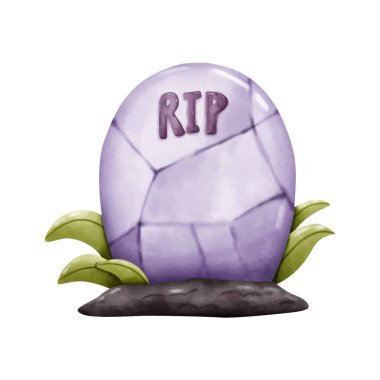 Cadılar Bayramı elementi suluboya resim.