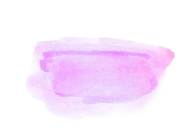 Acuarelas Púrpuras Abstractas Pintura Acariciada Con Pincel Sobre Fondo Papel —  Fotos de Stock