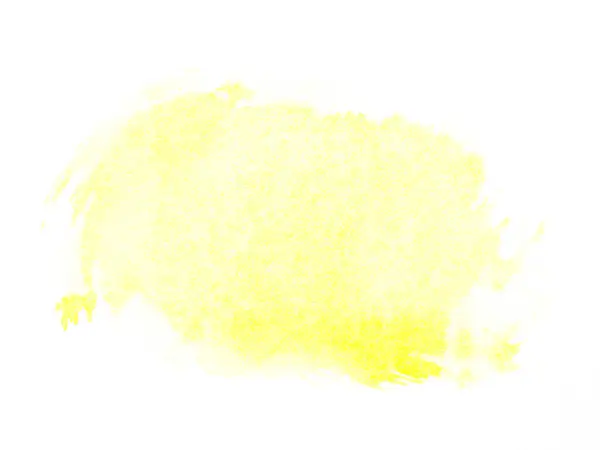Ручний Жовтий Акварель Фоні Білого Паперу Концепція Дизайну Шпалер Банерів — стокове фото