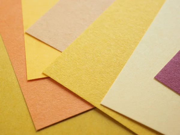 Forma Composición Geométrica Papel Color Abstracto Hoja Líneas Tono Amarillo —  Fotos de Stock