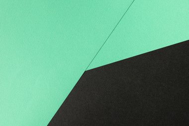 Soyut kağıt dokusu veya arkaplan. İki tonluk yeşil ve siyah renkli kağıt arka plan. Görüntü, metin ve tasarım için kavram. Geometrik kağıt arkaplanı