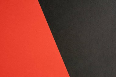 Siyah ve kırmızı renkli kağıt arkaplan dokusu, iki ton görüntü, metin ve tasarım kavramı. Geometrik kağıt arkaplanı