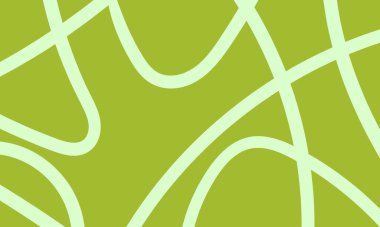 Rastgele çizgileri olan yeşil soyut vektör arkaplanı