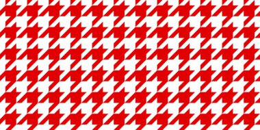 Kırmızı ve beyaz tazılar dişsiz vektör desenli arka plan, klasik tekstil baskısı