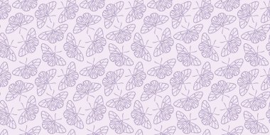Mor kelebek şablonu arka plan, pürüzsüz tekrarlayan duvar kağıdı