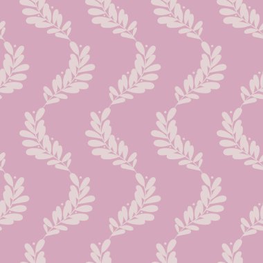 Pembe tırmanma sarmaşıkları, dikey çizgili vektör desenli arka plan dikişsiz duvar kağıdı