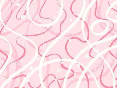 Pembe soyut arkaplan, noktalı el boyası duvar kağıdı ve katmanlı fırça darbeleri, raster pankartı.