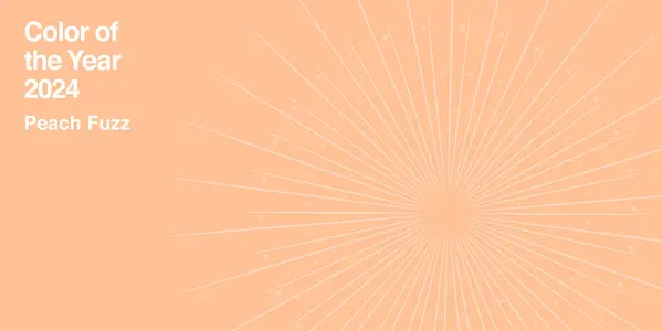 Yılın rengi, Şeftali tüyü örnek arkaplanı