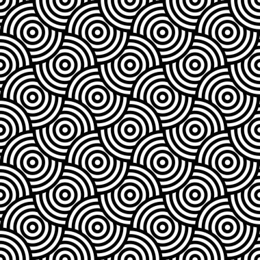 Modern daire deseni, şeffaf siyah soyut geri gorund eşmerkezli daireler, geometrik duvar kağıdı tasarımı