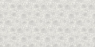 Çiçeksiz klasik desen, el çizimi yıldız çiçekli vektör sırtı, zarif bir iz.