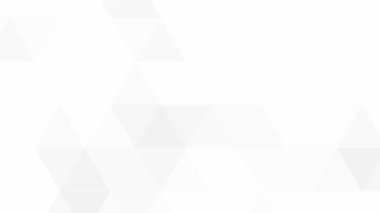 Beyaz minimalist soyut üçgen arkaplan, geometrik animasyon