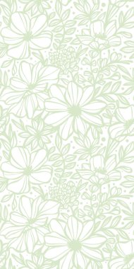 Dikey çiçek deseni, kusursuz yinelenen bahar arkaplanı, hikaye dokusu şablonu, çiçek vektörü arkaplan tasarımı