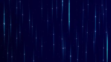 Mavi soyut parlak ışık animasyonu, koyu arkaplan