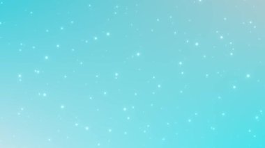 Işıl ışıl kar animasyonu, açık mavi soyut kış animasyonu