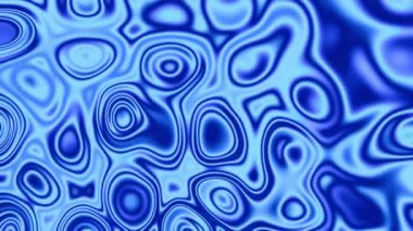 Mavi sıvı dalgalar fütüristik yüzey dalgalanması soyut psikedelik modern arkaplan animasyonu