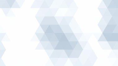 Mavi beyaz üçgen mozaik eğimli soyut geometrik kurumsal arkaplan, kusursuz döngü animasyonu