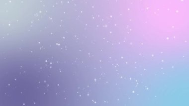 Pastel yüzen baloncuklar, sihirli yıldız tozu ışıldayan animasyon arka planı