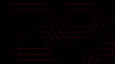 Kırmızı siyah soyut geometrik ızgara animasyon arka plan üçgeni minimalist ızgara grafiklerini şekillendirir