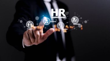 Human Resources HR management Recruitment Employment Headhunting Concept.
