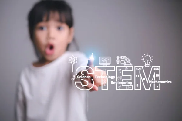 STEM Education Concept, STEM. Science Technology Engineering Math. Sci-Tech. Tech. Education concept.