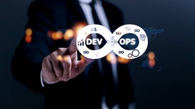 DevOps Metodoloji Geliştirme Operasyonları programlama teknolojisi kavramı.