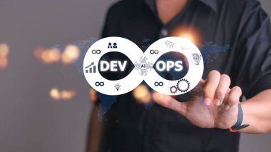 DevOps Metodoloji Geliştirme Operasyonları programlama teknolojisi kavramı.