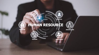 Human Resources HR management Recruitment Employment Headhunting Concept.