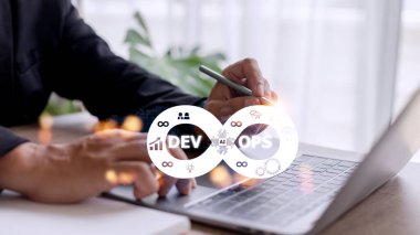 DevOps Metodoloji Geliştirme Operasyonları programlama teknolojisi kavramı.