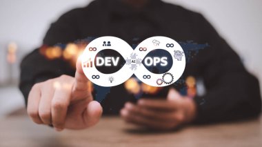 DevOps Metodoloji Geliştirme Operasyonları programlama teknolojisi kavramı.