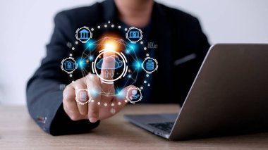 Bulut bilgisayarı, bilgi depolamanızı sağlayan bir teknoloji türüdür. Ağ ve internet hizmeti kavramı.