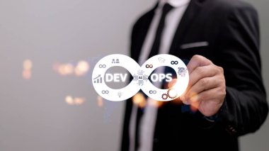 DevOps Metodoloji Geliştirme Operasyonları programlama teknolojisi kavramı.
