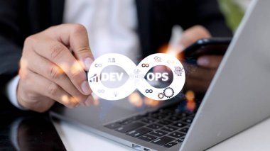 DevOps Metodoloji Geliştirme Operasyonları programlama teknolojisi kavramı.