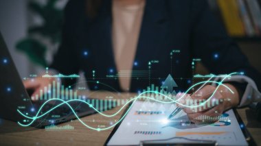 İş zekası kavramı - veri analizi, yönetim araçları, zeka, kurumsal strateji oluşturma, veri odaklı karar verme.