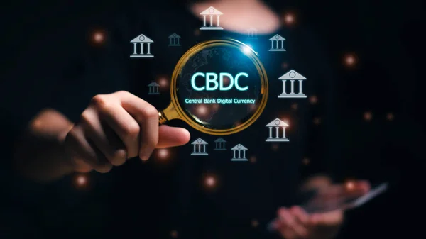 stock image CBDC Central Bank Digital Currency Concept.